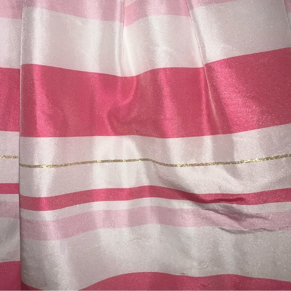 Lili Gaufrette Girls Pink Striped Dress - Picture 5 of 6